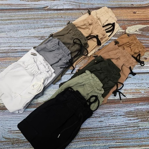 شلوار بچگانه کارگو راحتی بنگال کتان کش از 2 تا 12 سال( سایز 50 تا 90) در 7 رنگ