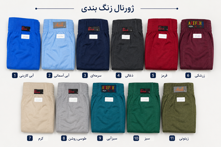 شورت مردانه پنبه اعلا سایزبندی لارج تا 3ایکس لارج